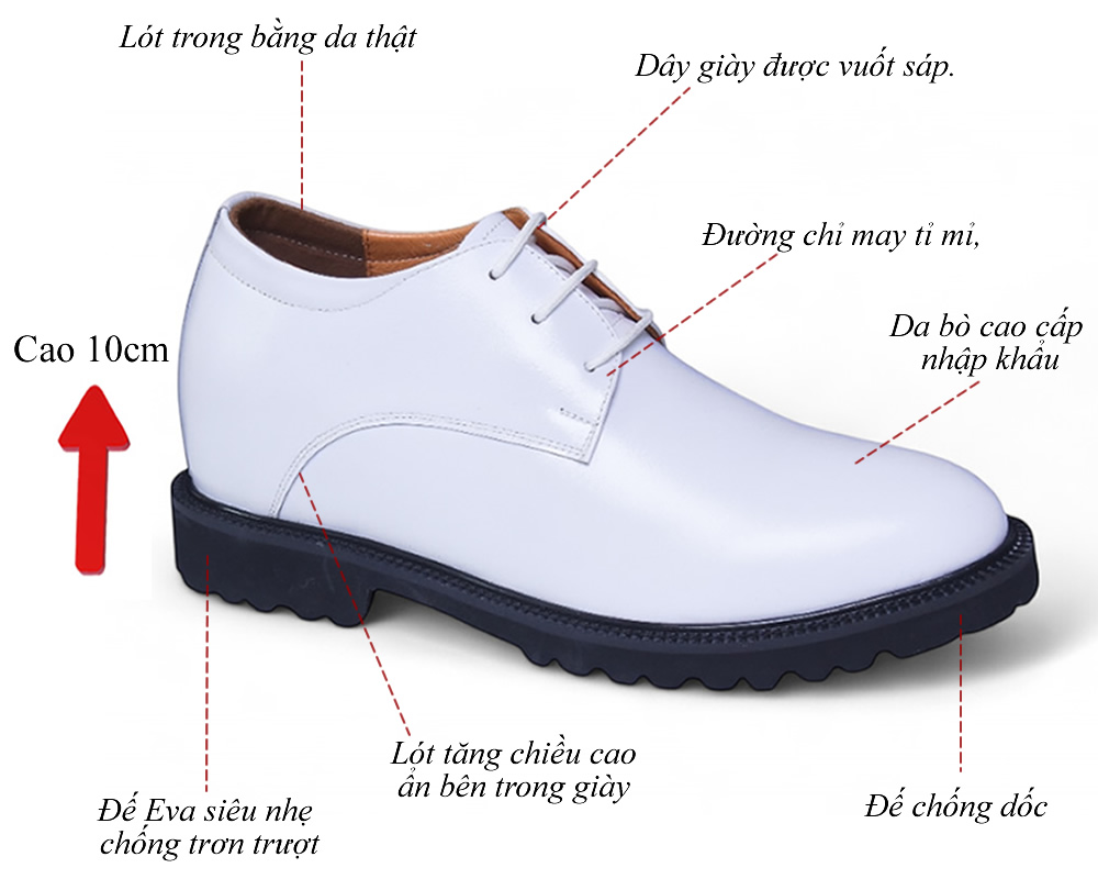 Giày cao 10cm đế eva siêu nhẹ 8